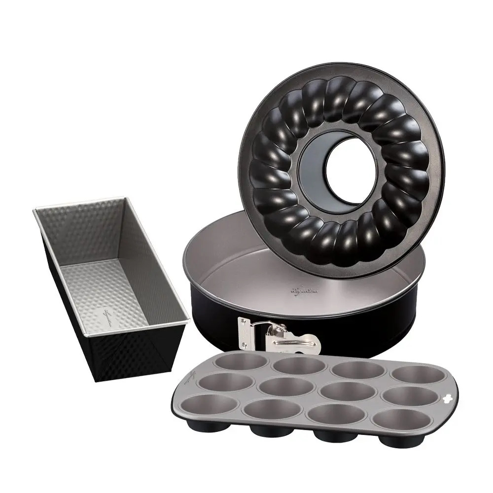 Kit pasticcere Gustosa: teglie, stampo ciambella, muffin